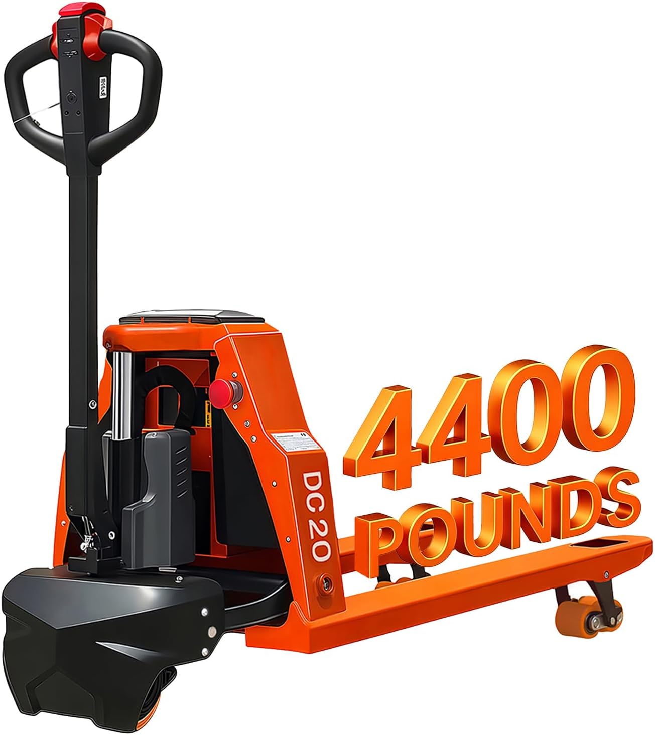 Electric Pallet Jack - フル電動パレットジャッキ、4400ポンド積載量パレットトラック、48V 20AHリチウムバッテリー駆動、6時間稼働時間、48 x 27インチ