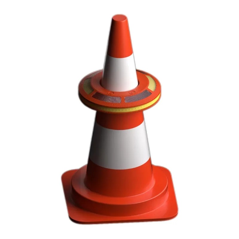 Road Traffic Cone - 在庫なし、8個入りポータブルロードコーン、シーケンシャルコマンダーライト付き、交通緊急時点滅バリケードフレアビーコン、安全用