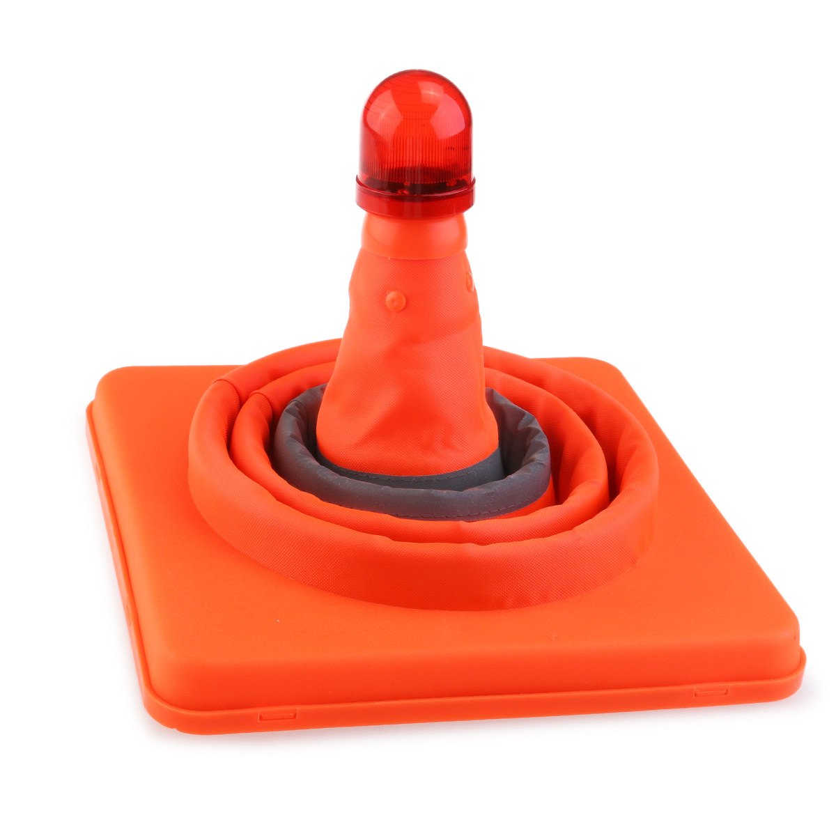 赤色反射材付き折りたたみ式45cm LED道路警告コーン、高 - Road Traffic Cone のレビューと価格
