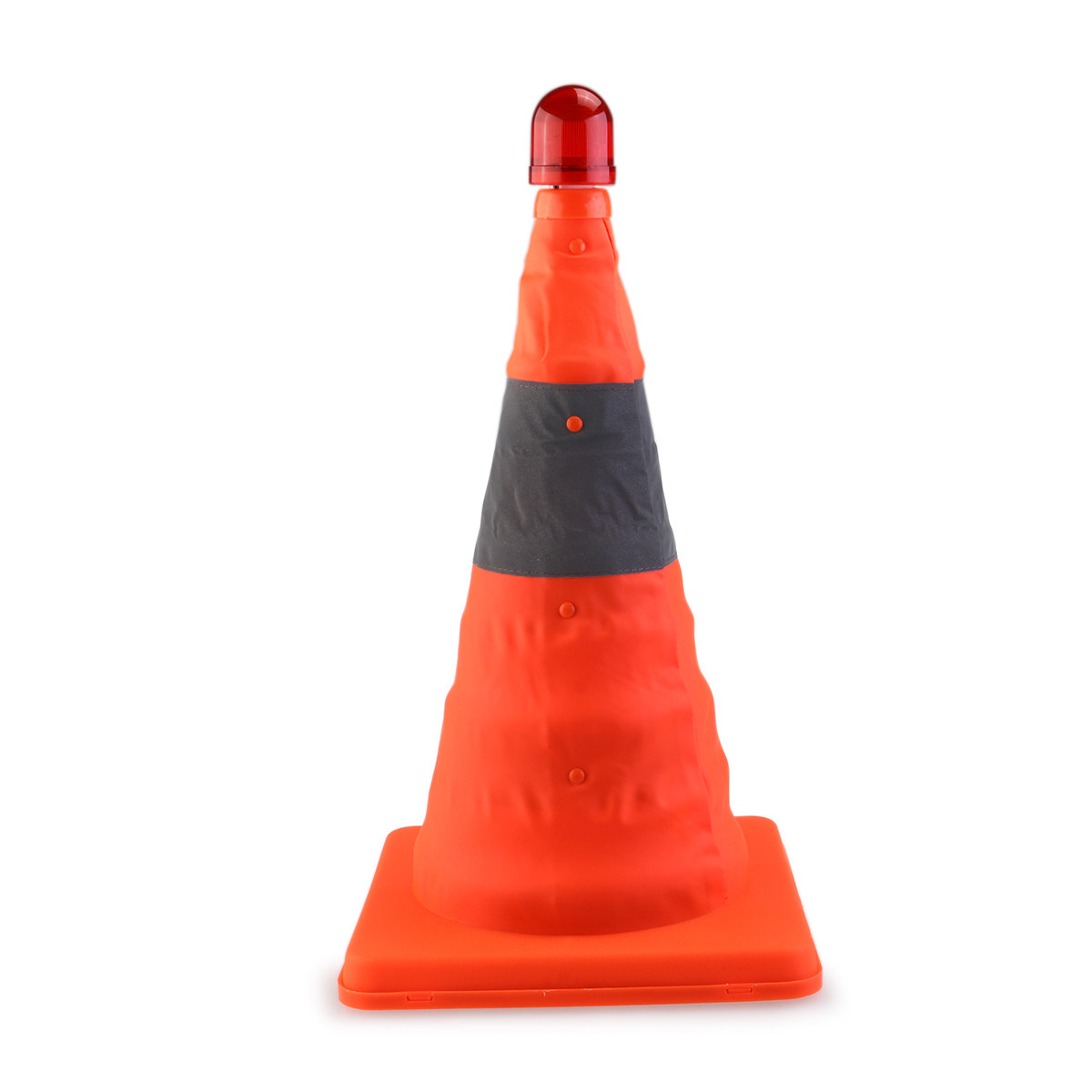 赤色反射材付き折りたたみ式45cm LED道路警告コーン、高 - Road Traffic Cone のレビューと価格