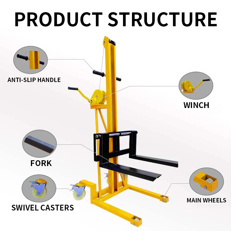 手動パレットジャッキ、ポータブルハンドクランクリフトトラック - Electric Pallet Jack のレビューと価格