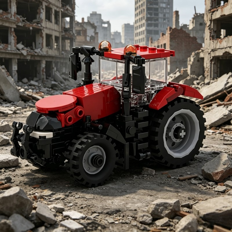 214ピース レーシング重機 MOC カスタマイズ モジュラ - Heavy Equipment Stickers のレビューと価格
