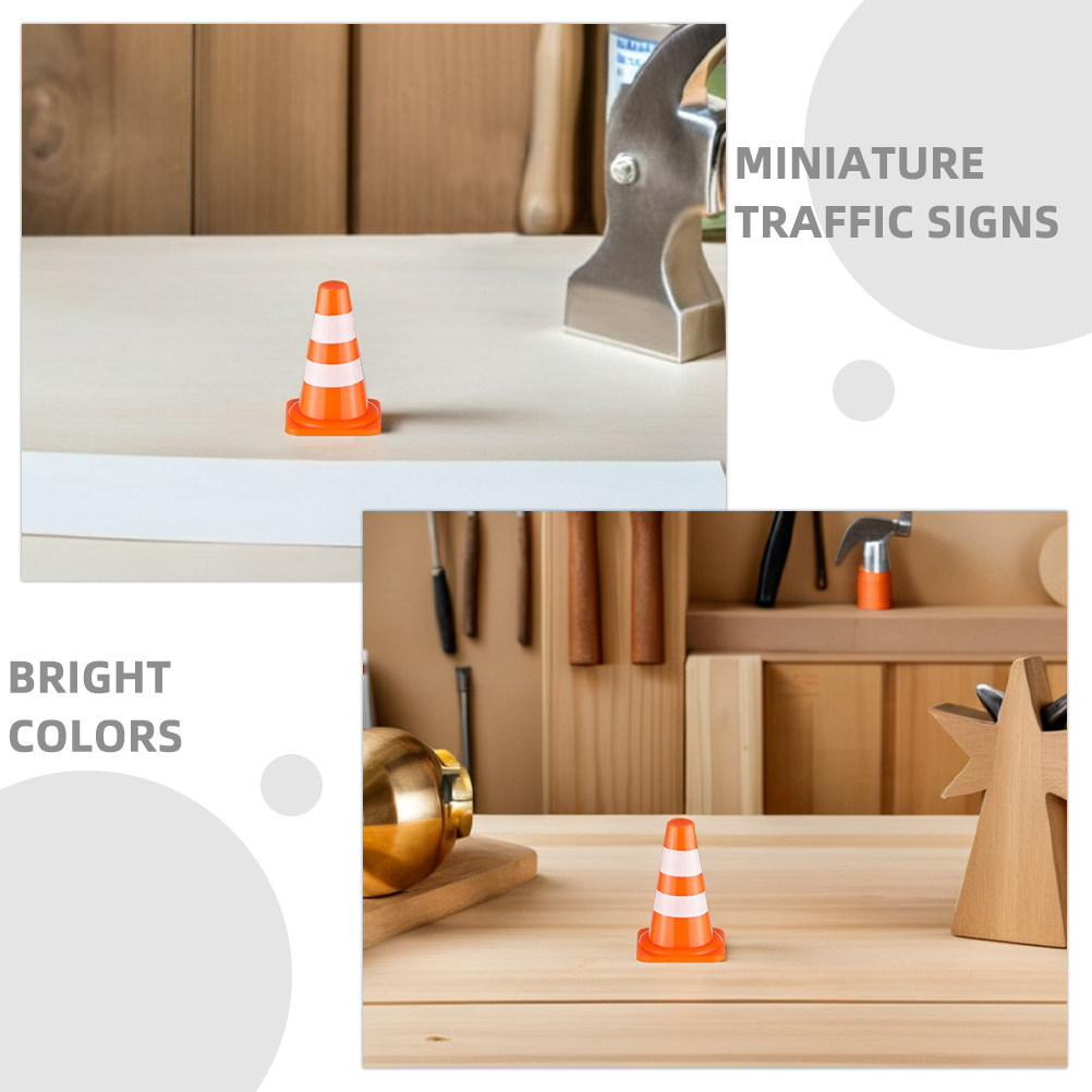 100個入り教育用交通認知セット リアルなミニ交通標識 バリ - Road Traffic Cone のレビューと価格