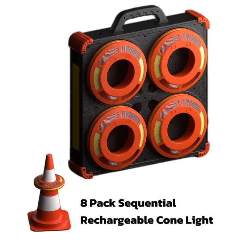在庫なし、8個入りポータブルロードコーン、シーケンシャルコマ - Road Traffic Cone のレビューと価格